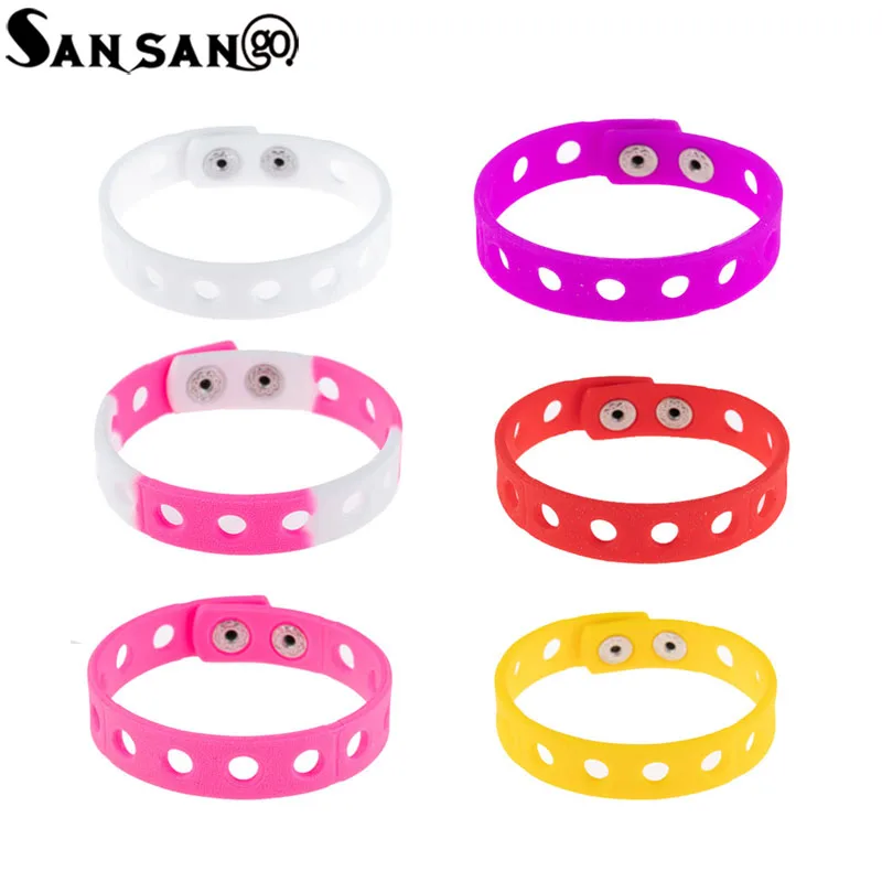 1 шт. Платье для девочек мягкий силиконовый браслет с модной пряжкой
