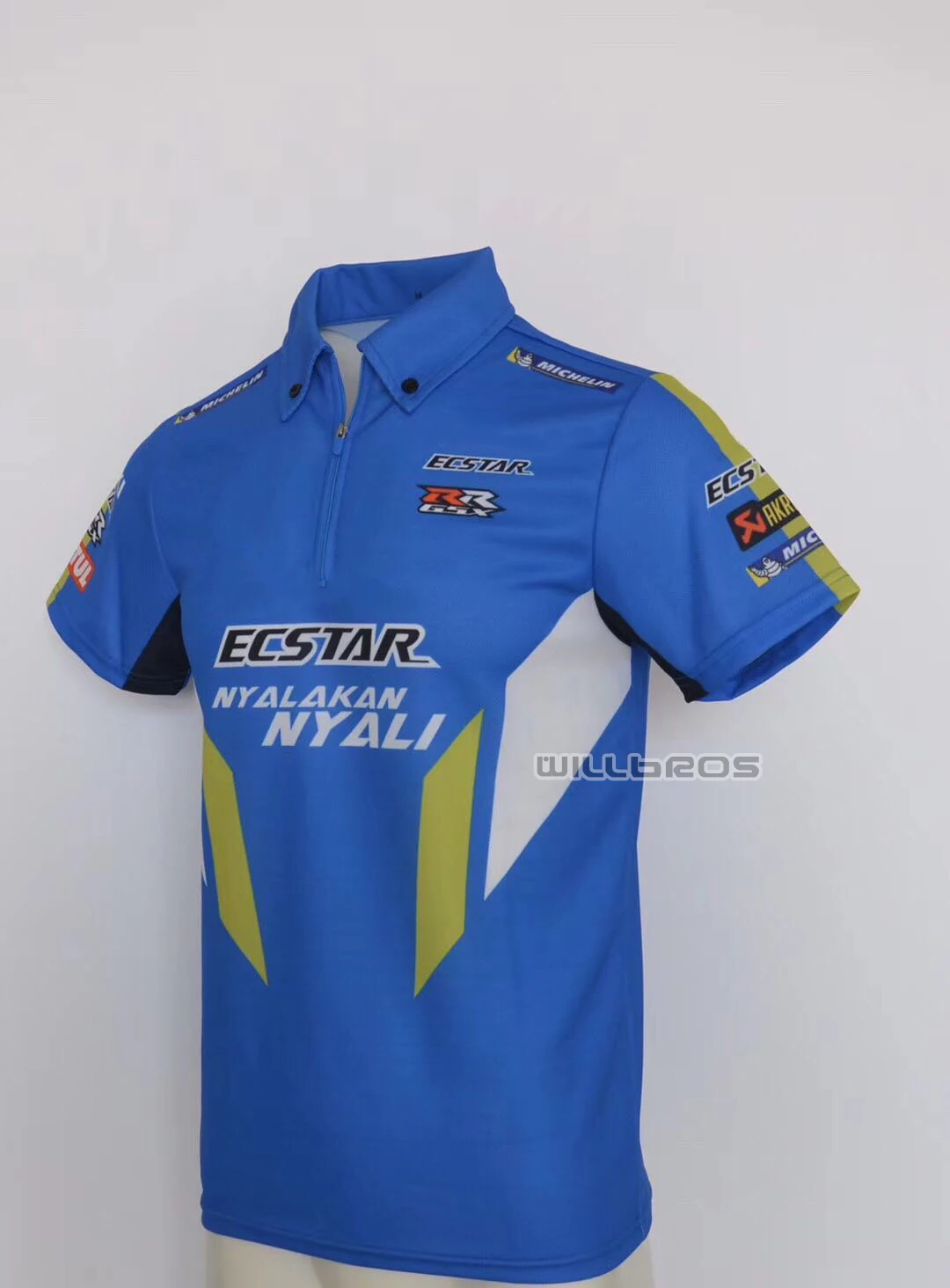 

New Moto gp Men's Polo Shirt For Suzuki Team Racing Motorcycle Motocross Bike Off-road Riding