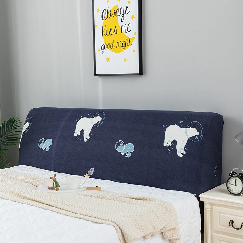 

1.2/1.5/1.8/2M Printed Elastic All-Inclusive Bed Head Cover Headboard Cover Universal Size Washable For Home Hotel Banquet
