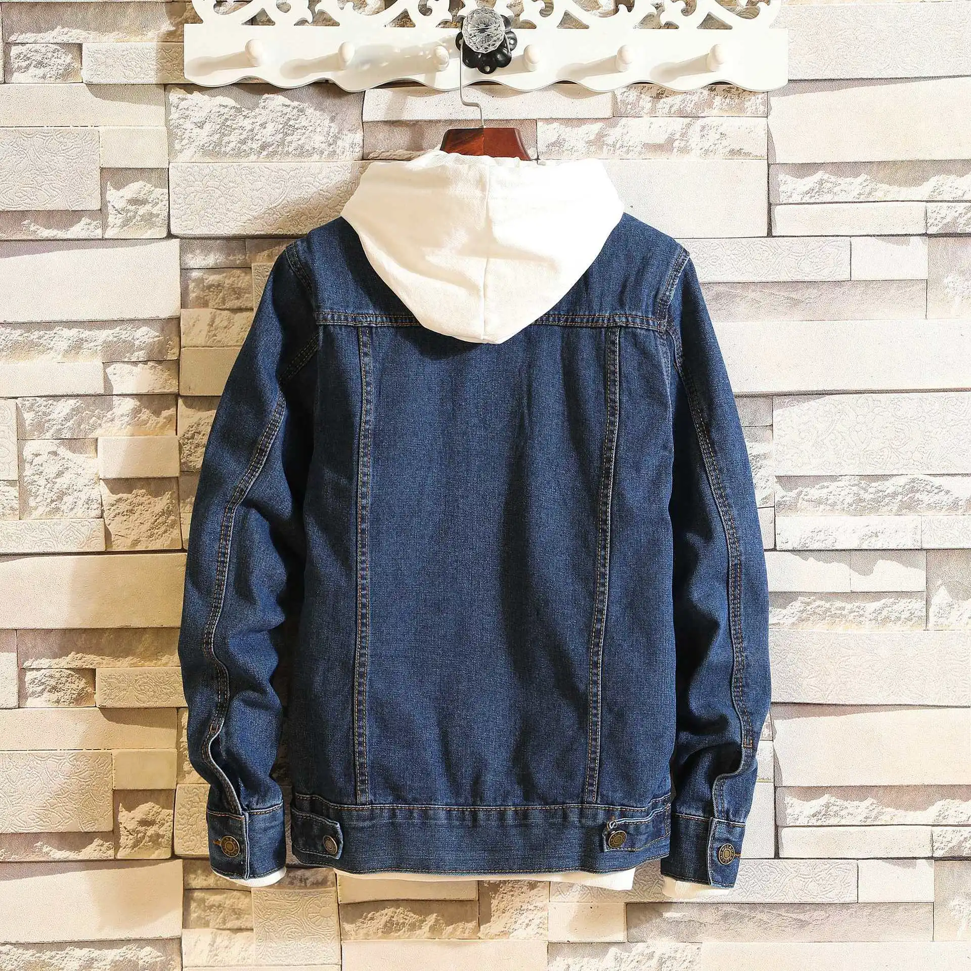 Мужская джинсовая куртка повседневная куртка-бомбер ВИНТАЖНАЯ ДЖИНСОВАЯ КУРТКА