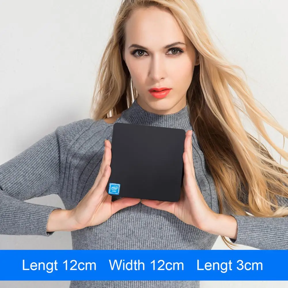 Мини ПК Win10 Intel Atom Z8350 1 92 GHz T11 компьютер 4GB RAM Windows Linux HDMI USB3.0 2 5 inch HDD DDR3