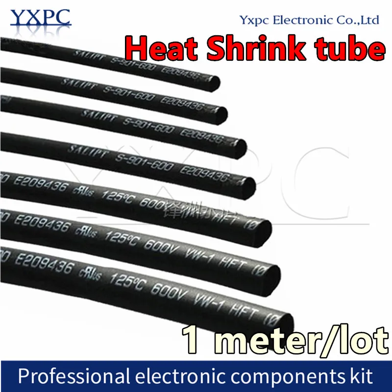 

1 Meter 2:1 5mm 5.5mm 6mm 7mm 8mm 9mm 10mm 11mm 12mm 13mm Heat Shrink Heatshrink Tubing Tube Sleeving Wrap Wire