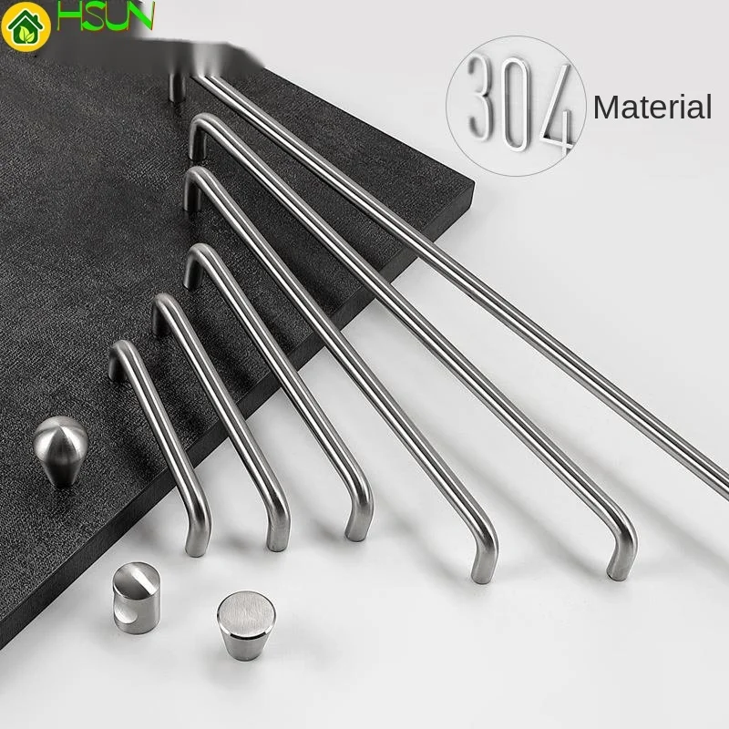 Прямая металлическая ручка для шкафа из нержавеющей стали 304