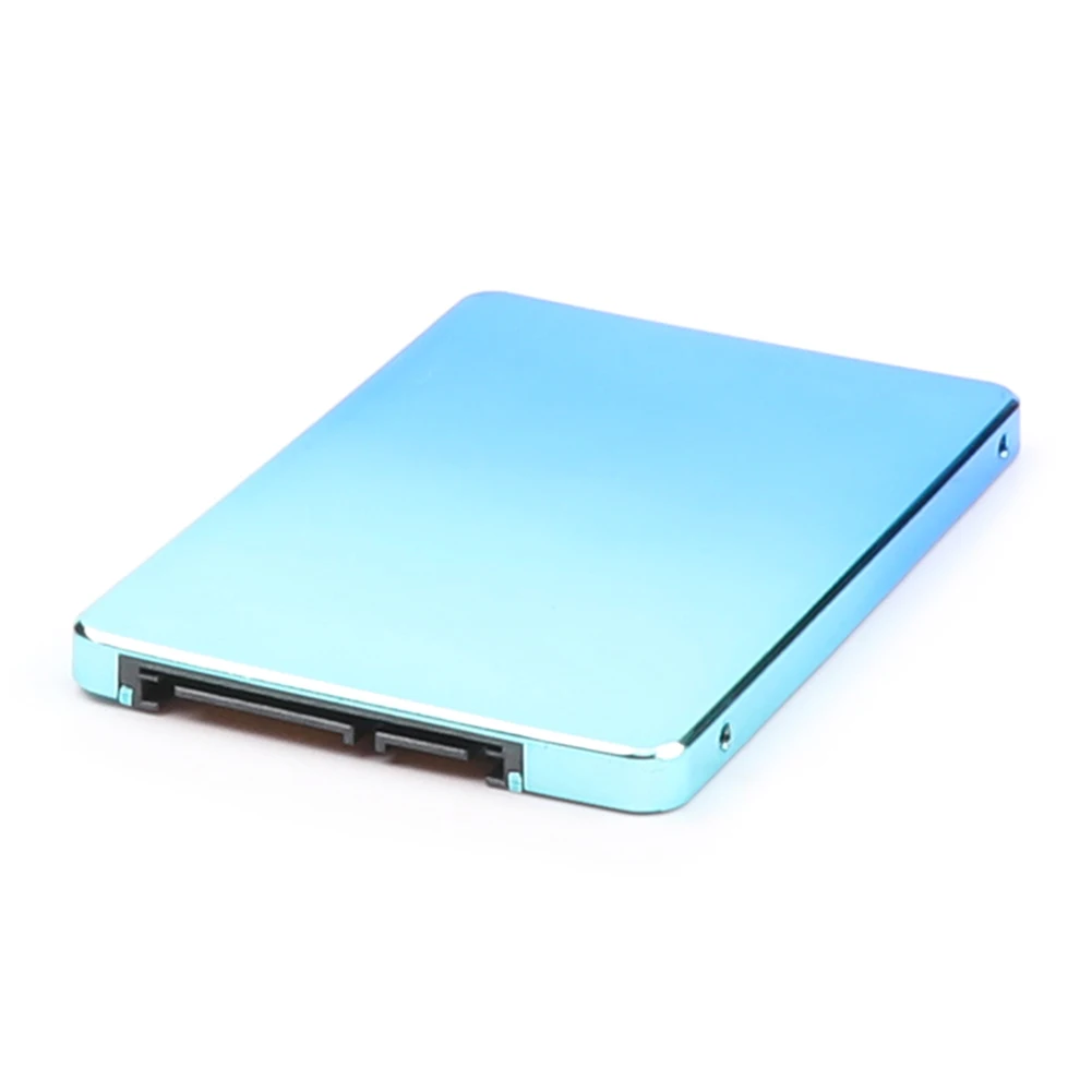 

SATA III 2.5 inch Internal SSD Solid State Drive for Computer Gradient Multicolor Cyan HDD Case with USB Cable Pouch New