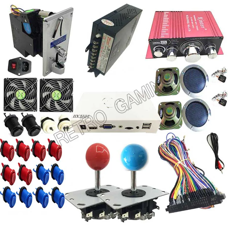 3D Pandora DIY Kit 3188 в 1 для игры Jamma доска zippy джойстик Гапп Стиль кнопочный