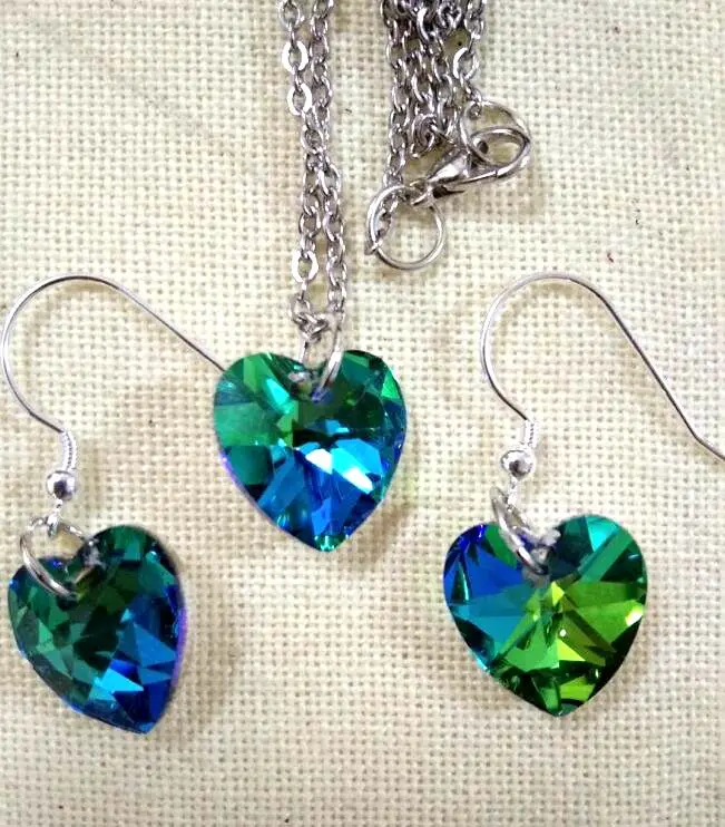 

300pcsNew Trendy Jewelry Sets faux druzy and soft ceramic flowers Fashion Jewelry Necklace Pendant Earrings