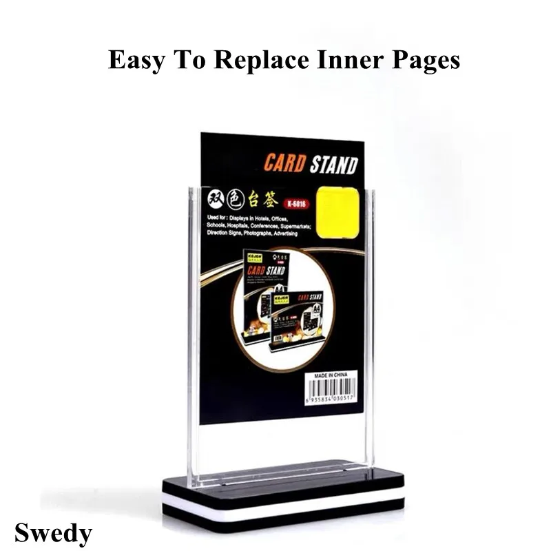 A5 цена акриловый держатель для вывесок стойка стола меню прозрачная пластиковая