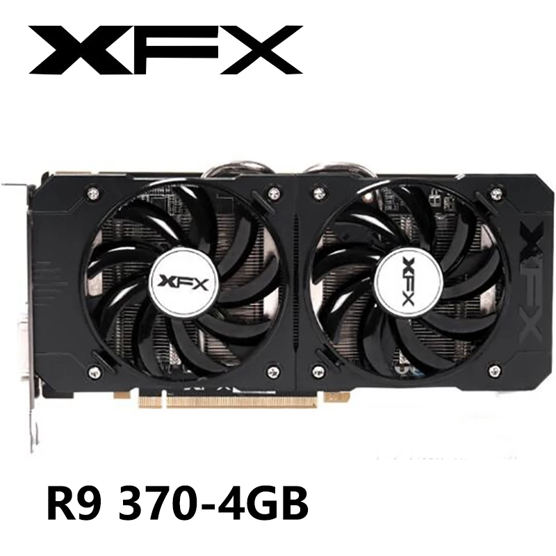 Видеокарта XFX R9 370 4 Гб бит для AMD Radeon 370X видеокарты GPU Настольный ПК игровой дисплей