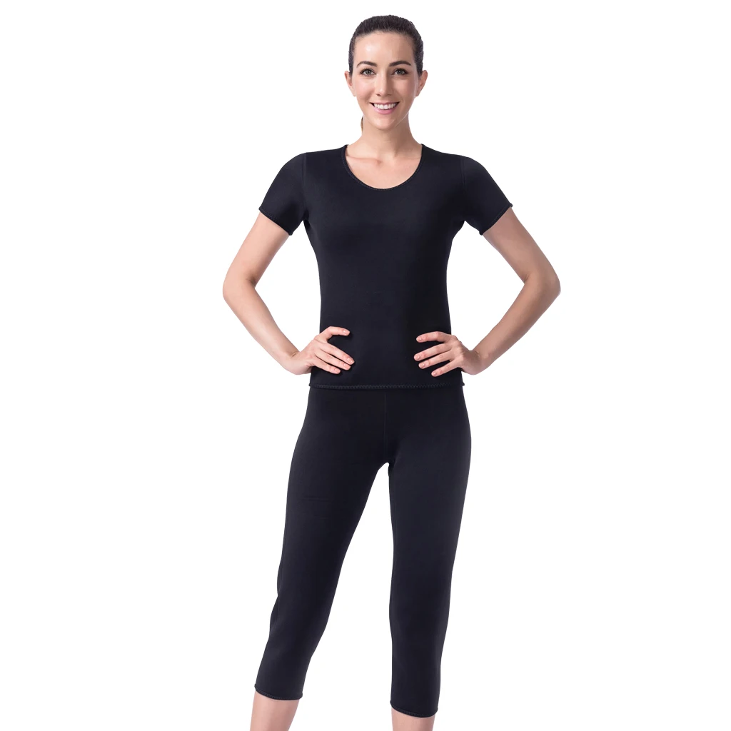

Neoprene Hot Thermo Sweat Suit Yoga Sprots Fitness Weight Loss Women Shapewear Set Body Shaper