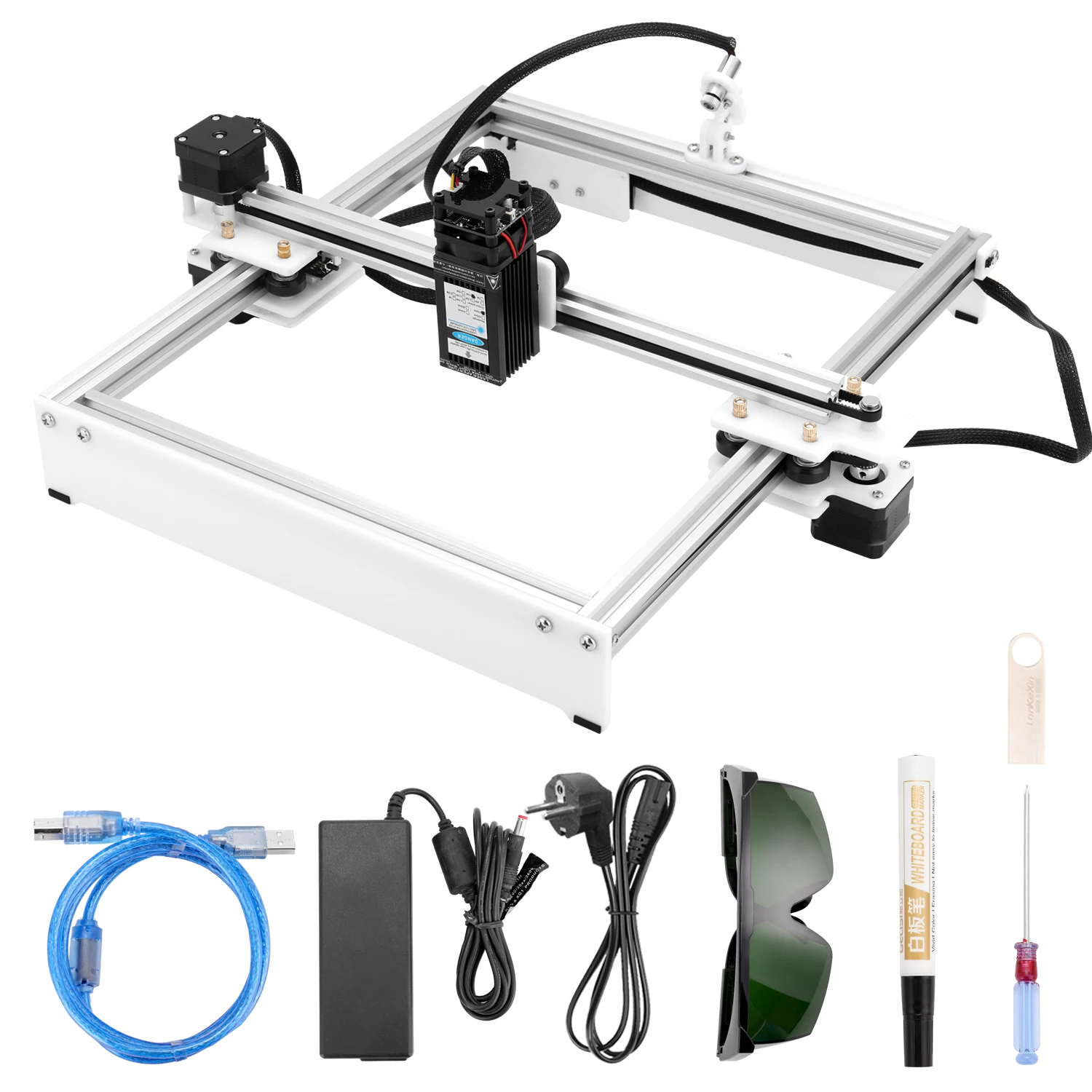 30 Вт лазерный гравер с ЧПУ гравировальный станок автономным управлением