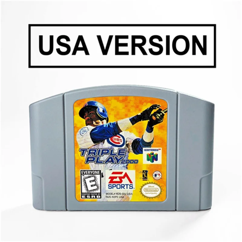 

Triple Play 2000 For 64 Bit Video Game Cartridge USA Version NTSC