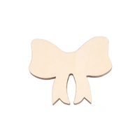 bow tie shape mascot laser cut christmas decorations silhouette blank unpainted 25 pieces wooden shape 0333