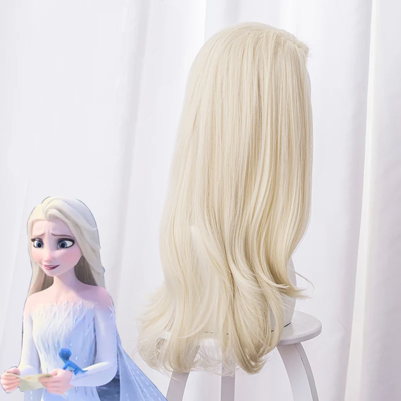cosplay Heroine Elsa and Anna Beige and brown wig Halloween character props anime styling wig