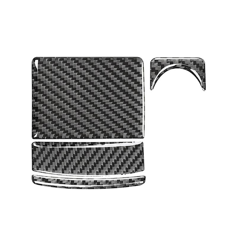 

For Mitsubishi Lancer 2008-2015 Carbon Fiber Car Ashtray Power Outlet Button Sticker Cover Trim Frame Decor Accessories