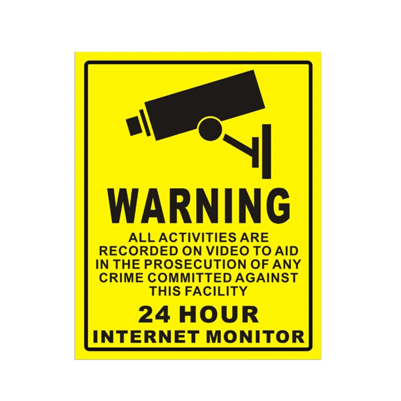 

Наклейка на окно системы видеонаблюдения, водонепроницаемая