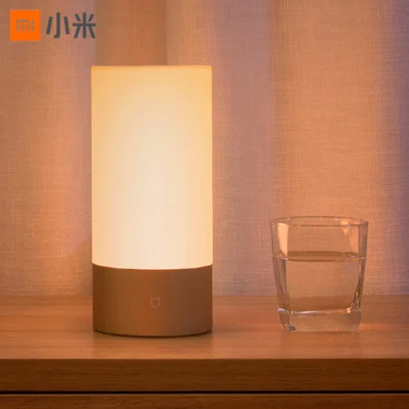 Оригинальные умные ночники Xiaomi mijia для помещений, прикроватная лампа 16 миллионов RGB, сенсорное управление Bluetooth для Mijia APP - Цвет корпуса: Золотой