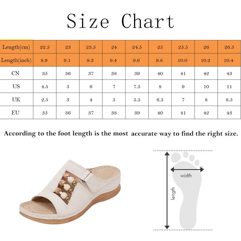 

2021 Beach Flip Flops Wedges Roman Casual Retro Shoes Bohemian Sandals Slipper Platform Women's Beach Beaded Bohemian Slippers