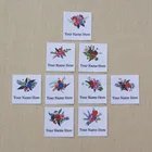 70 шт., этикетки для глажки на заказ, Индивидуальный бренд, логотип или текст, этикетки для одежды, тканевая этикетка с принтом на заказ (YT272)