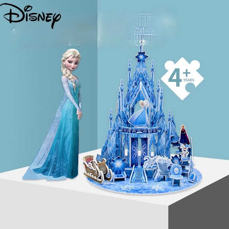 

Disney Cartoon Frozen Aisha Princess Three-dimensional Puzzle 3D Three-dimensional Insert Toys Children's Educational Toys