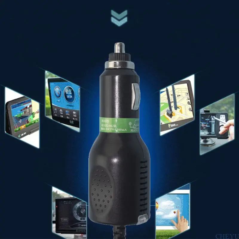 Мини USB Автомобильное зарядное устройство адаптер кабель Шнур для GPS