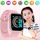 Детские Смарт-часы Y68 с Bluetooth, фитнес-трекер, цифровые часы, пульсометр, детские часы для мужчин и женщин D20
