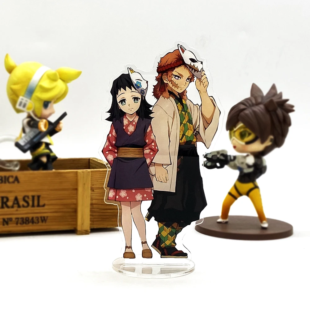 

Demon Slayer Kimetsu no Yaiba Makomo Sabito HF фигурка на акриловой подставке модель держателя тарелки торт Топпер аниме японский