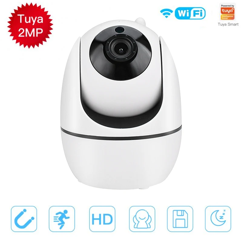 

IP-камера умная Беспроводная с поддержкой Wi-Fi, 1080P, 2 МП