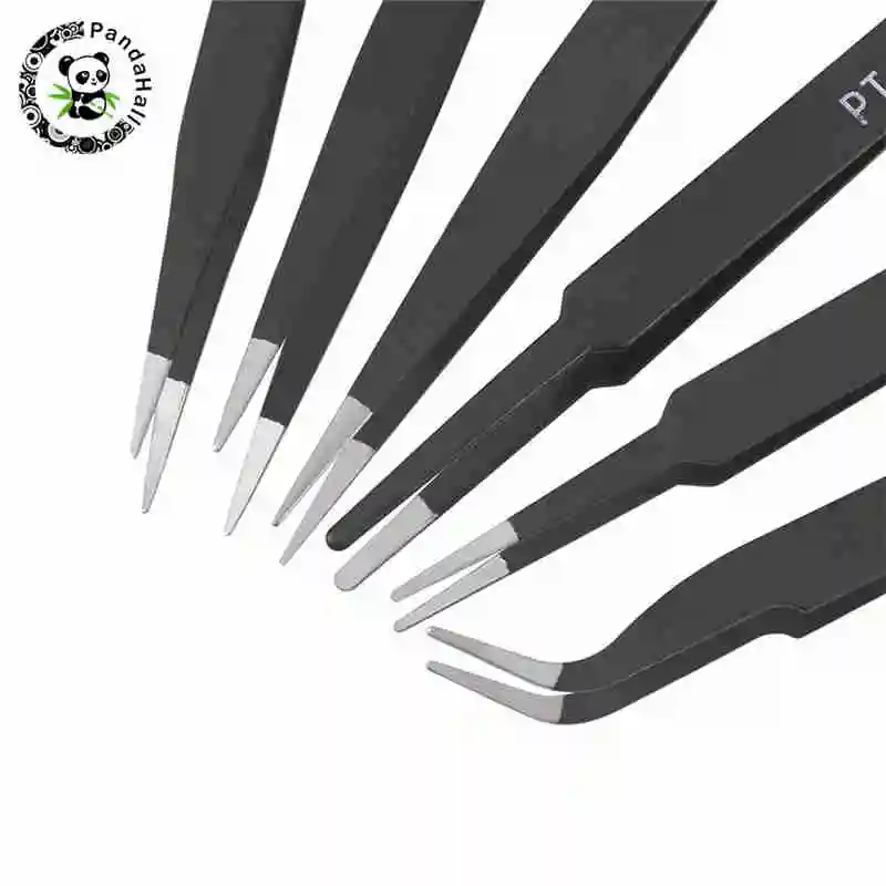 6 шт./компл. комплекты пинцетов с железными бусинами инструменты для ремонта