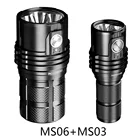 Светодиодный тактический перезаряжаемый фонарик IMALENT MS06 + MS03, фонарь CREE XHP для спасения, поиска, похода, кемпинга, езды на велосипеде, 25000 люмен