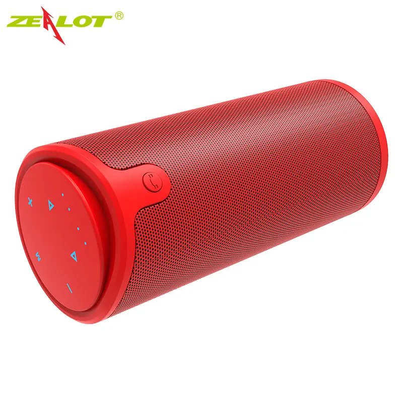 Zealot S8 Bluetooth с сенсорным управлением Колонка+ сумка для переноски HiFi поддержка sd-карты громкой связи беспроводная стереоколонка для наружного использования