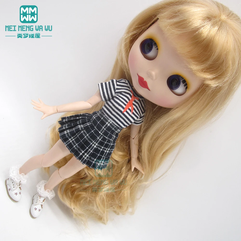 Одежда для кукол Blyth модные футболки плиссированные юбки Azone OB23 OB24 1/6 1 шт. | Игрушки