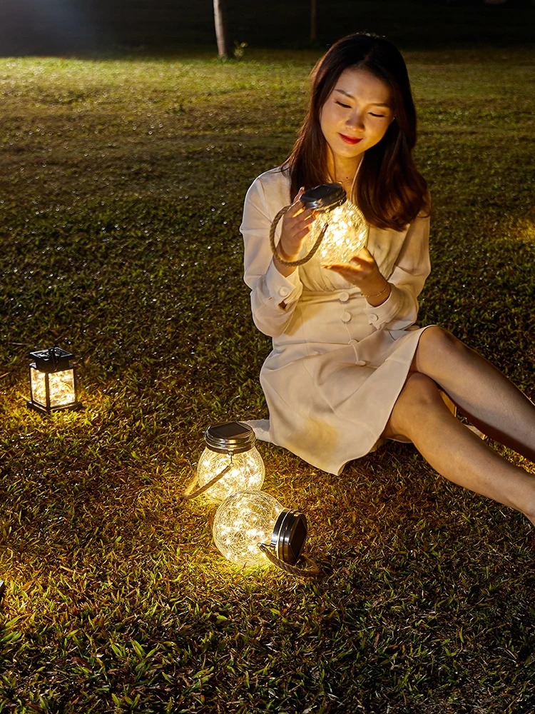 

Solar Light Outdoors Waterproof Led Solar Power Lamp for Garden Decoration Round/Square Balcony Star Night Light