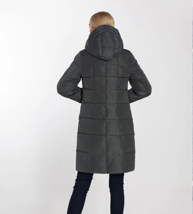 MODERN NEW SAGA Winter Long Coat Women Hooded Warm Long Jacket Women Winter Parka Ladies Coats Overcoat Woman Winter Coat