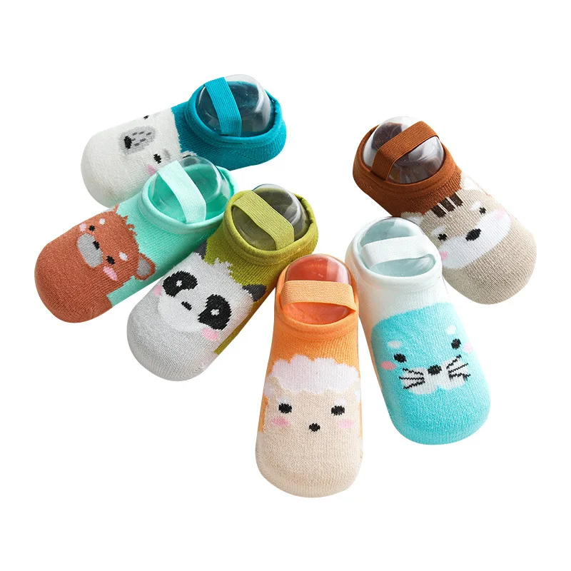 Lawadka Spring Autumn Newborn Baby Boy Girl Socks Cartoon Anti Slip Socks for Girls Casual Cotton Floor Kids Clothes Accessories