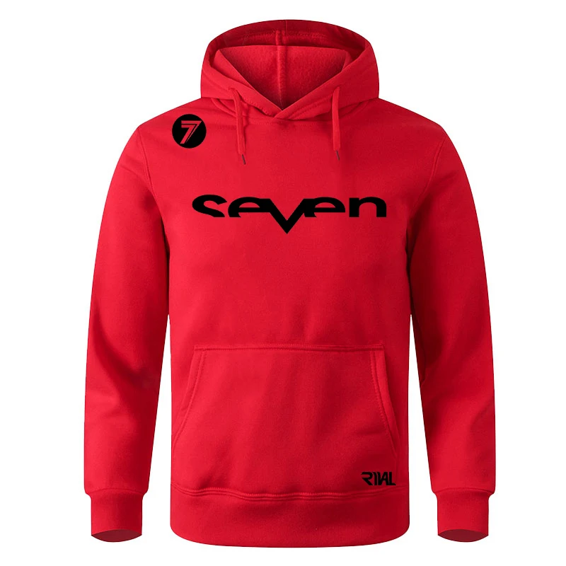 

Brand Hoodie Men Cycling Brand SEVEN Print Warm Clothing Cartoons Fleece Streetwear Fashion Fleece Swearshirt Personality Hoody