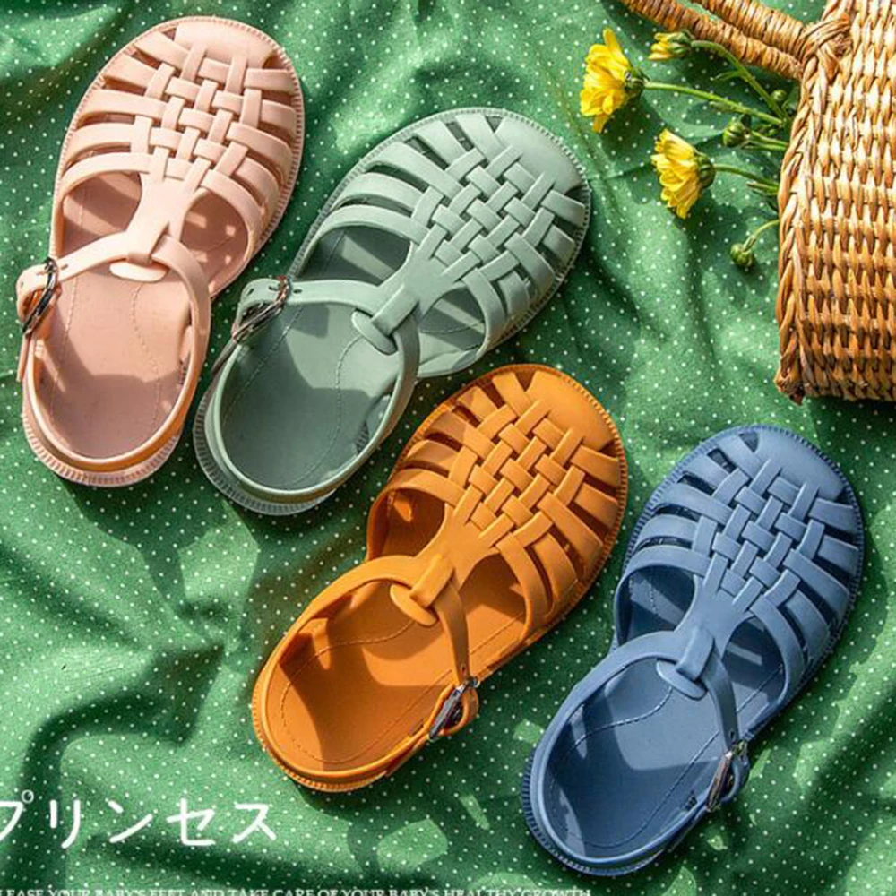 Сандалии детские Нескользящие мягкая пляжная обувь для маленьких принцесс