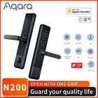 Умный дверной замок Aqara N200, разблокировка по отпечатку пальца, с дверным звонком, пароль для умного дома, NFC, Bluetooth, для Mijia Apple HomeKit