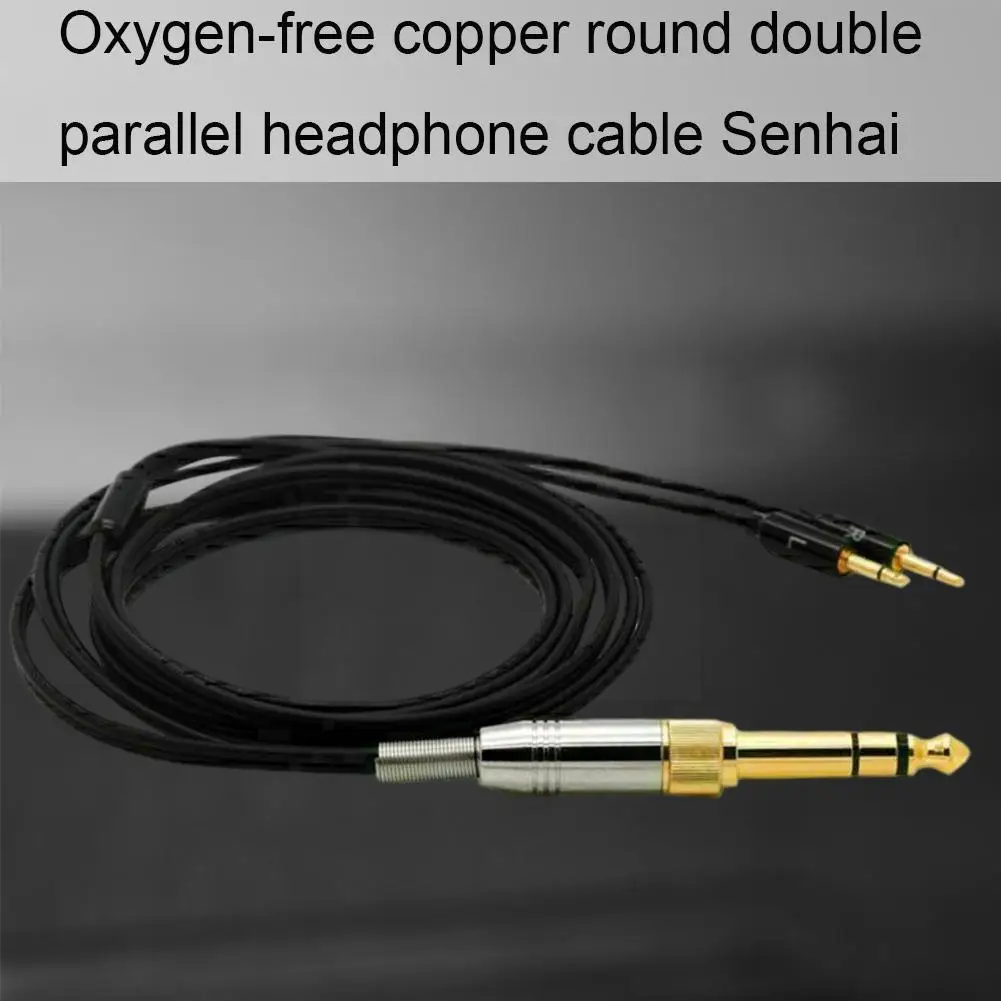 

1.2m Headphone Cable Oxygen-free Copper Round Dual EH250 For HD477 Parallel HD497 Cable Pro HD212 Headphone Y6H4