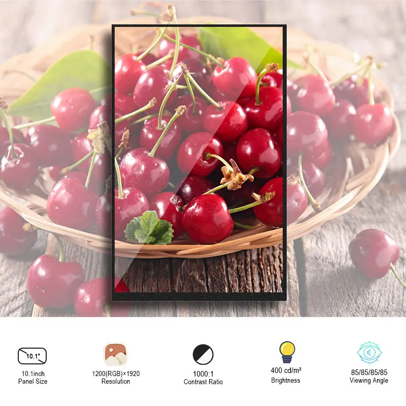 

Original 10.1 Inch LVDS TFT LCD display screen B101UAN07.1 Brightness 400 1200*1920 Contrast 1000:1 Tablet Panel