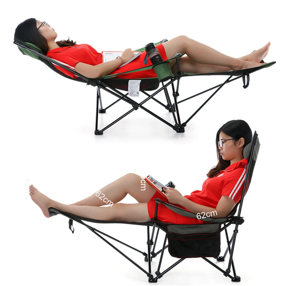 Satılık Plaj çantası Ile Taşınabilir Katlanır Sandalyeler Balıkçılık Kamp Sandalyesi Koltuk Oxford Kumaş Hafif Koltuk Paslanmaz çelik