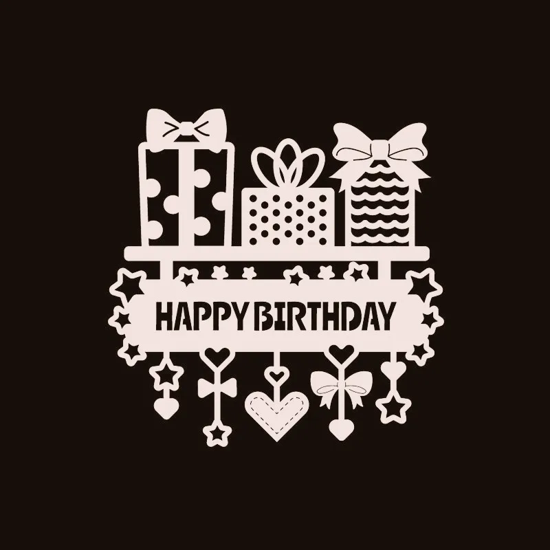 Eastshape подарок на день рождения граница металлические режущие штампы новые для