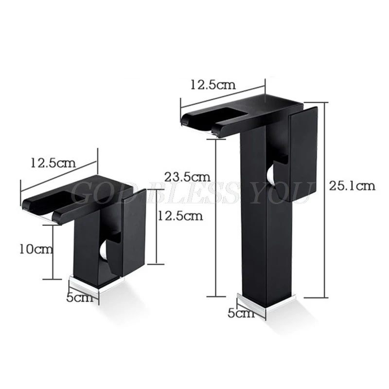 

Bathroom Waterfall Led Basin Faucet Glass Waterfall Brass Made Basin Faucet Bathroom Mixer Tap Deck Mounted Basin Sink Mixer Tap