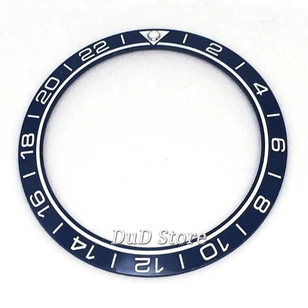 38mm High Blue ceramic bezel quality watch parts GMT Insert fit 40mm watch p331