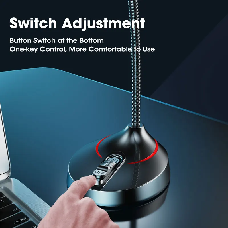 Компьютерный микрофон RGB игровой ПК USB 3 5 мм для компьютера шумоподавление Plug &