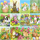 Алмазная мозаика Пасхальный кролик Стразы алмазная живопись кролик вышивка крестиком мультяшная вышивка рукоделие