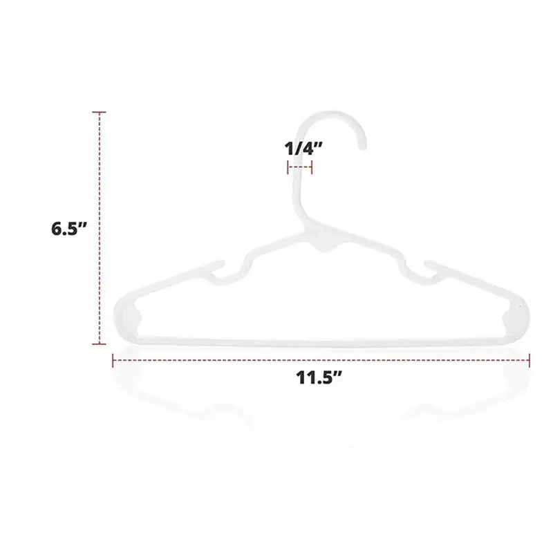 

20pcs Kids Clothes Hangers Practical Clothes Hangers Plastic Clothes Hangers Coat Hook for Kid Home