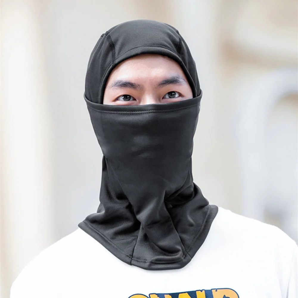Зимняя теплая маска для лица ветрозащитная дышащая флисовая защитная езды на