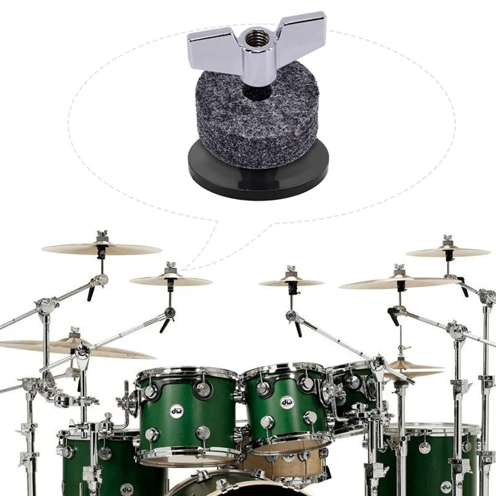 

18pcs Felt Pad Kit Cymbal Sleeves Durable For Drum Replacement Wing Nuts Spare Parts Musical Instrument Washer Anti Friction