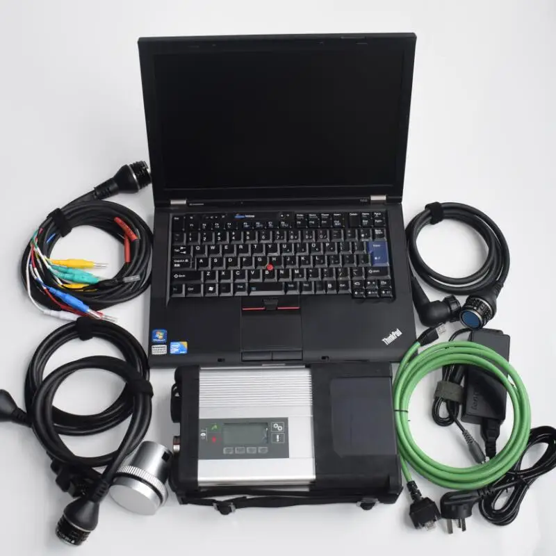 

mb sd c5 with laptop t410 i5 diagnostic pc installed mb star 2021.09v software ssd ready to work one year warranty