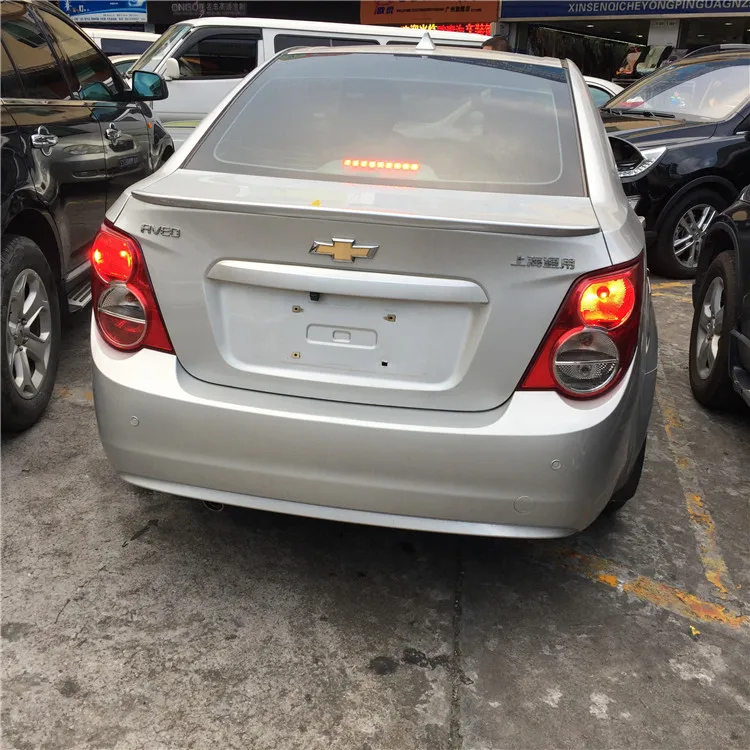 Спойлер для Chevrolet AVEO 2011 2013 спойлер высокого качества из АБС пластика цветной